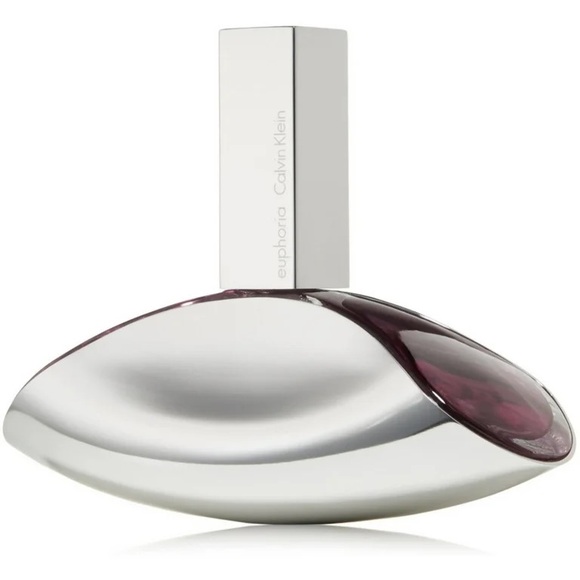 Calvin Klein Euphoria 💜 Perfume 3.4 oz Silver Full Crescent Perfume Spray - Picture 1 of 5
